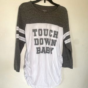 Motherhood “touch down baby” tee maternity